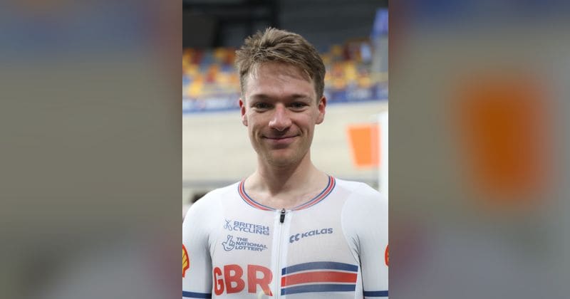Ethan Hayter, professional cyclist, Soudal Quick-Step. File photo, 2024.