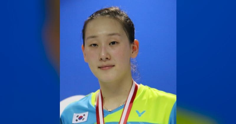 Lee So-hee, South Korean badminton doubles player. File photo, 2017.
